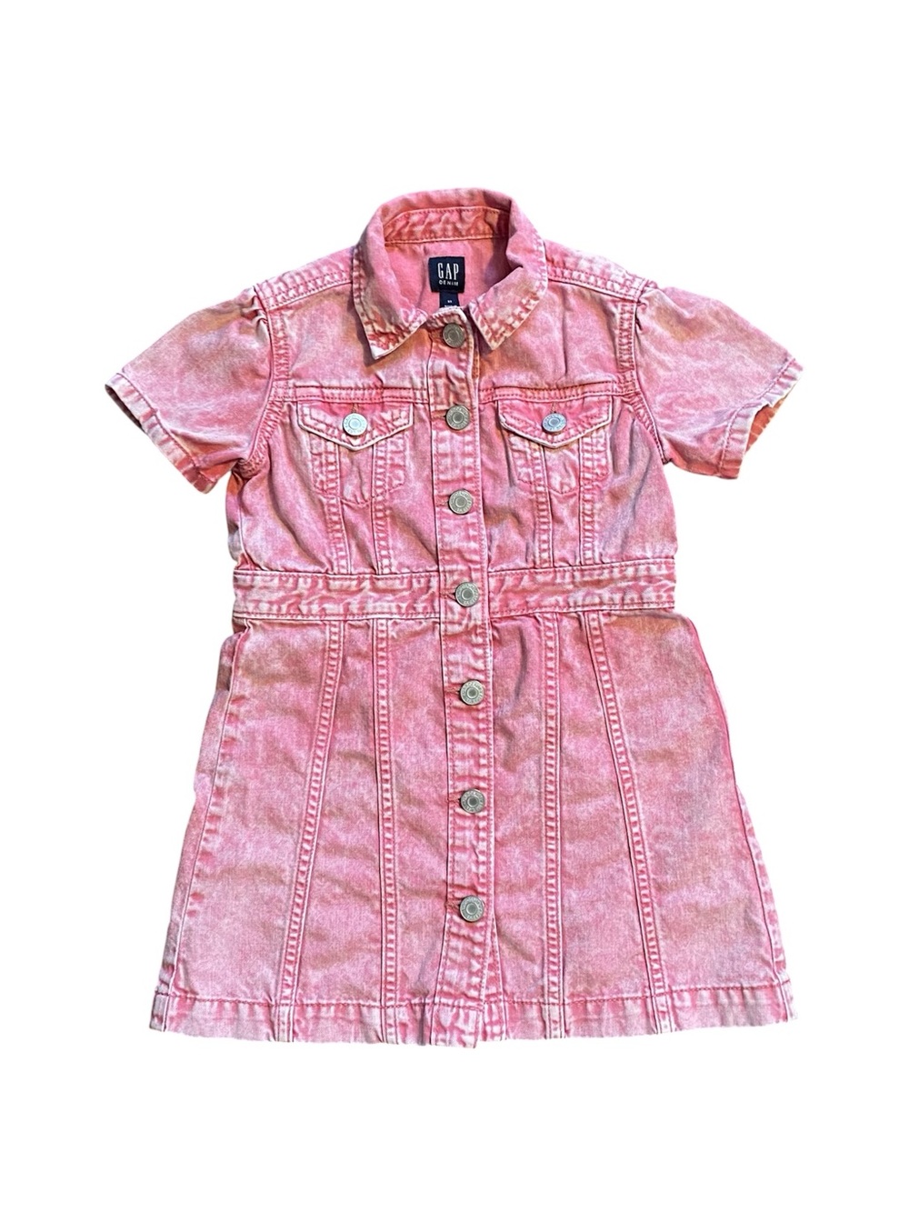 GAP Denim Dress Girl’s XS Stonewashed Pink